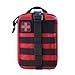 Jipemtra Tactical First Aid Bag MOLLE EMT IFAK Pouch Rip-Away Trauma First Aid Responder Medical Emergency Utility Bag Military Tactical Pouch