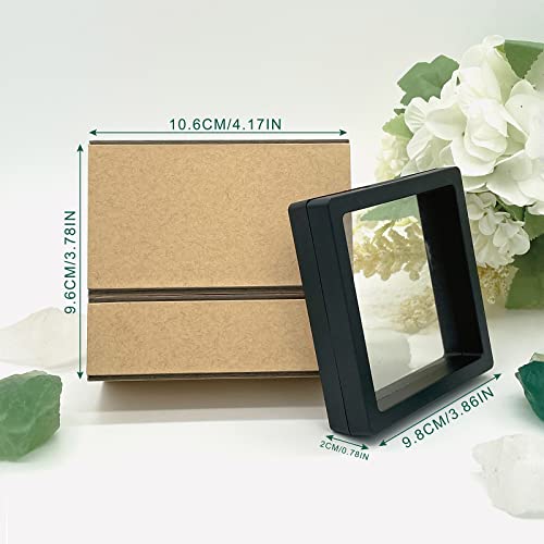 Gusisia 12 Pack Cardboard Jewelry Gift Box For Bracelets Packaging, Sturdy Jewelry Box with Inner Box For Earrings Necklaces Bangles Rings, Small Gift Box 4.1x3.7x1.7 Inch (Brown)