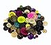 125 (Approx) Assorted Buttons for Crafts - Bulk Button 4-Ounce Bag - Small & Large Buttons for Sewing, Shirts, Clothes, Sorting - Mixed Colorful Decorative Craft Button in Bulk