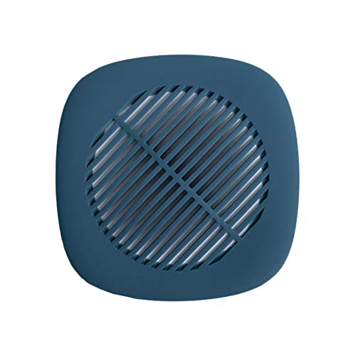 Samoii Hair Catch Shower Drain Hair Trap Shower Hair Drain Catcher Silicone Bathtub Drain Cover Hair Stopper Home Drain Protector Drain Filter Strainer for Bathroom Kitchen(Blue)