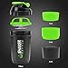I&M Unlimited,LLC Protein Shaker Bottle - Sports Water Bottle - Non Slip 3 Layer Twist Off 3oz Cups with Pill Tray - Leak Proof Shake Bottle Mixer- Protein Powder 16 oz Shake Cup with Storage