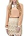 Allegra K Women's Doll Collar Long Sleeves Contrast Trim Chiffon Shirt
