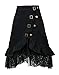 Charmian Women's Steampunk Retro Vintage Victorian Gypsy Hippie Lace Party Skirt