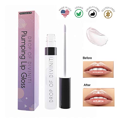 Lip Plumper Lip Gloss - With Vitamin E, Antioxidants and Hydrating Skin Conditioning Agents - Lip Plumping Lip Gloss - Lip Plumpers that Really Work Plumping Lipgloss - Plump It Volumizing Lip Plumper