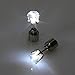 VANKER 1 Pair White- Creative Unisex Led Light Blinking Ear Studs Earrings Earings Ear D¨¦cor