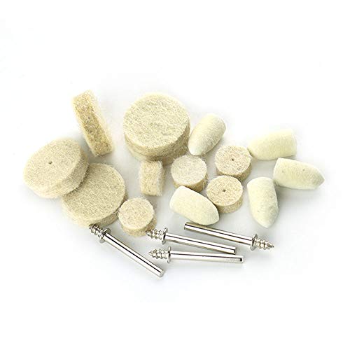 Hamineler 142Pcs Felt Polishing Wheels Polishing Bits Kit, Felt