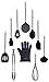 10 Piece Silicone Cooking Utensils Set with Stainless Steel handles By Chef Essential