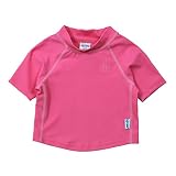 i play Kids & Baby Short Sleeve Rashguard Shirt, Hot Pink, 12mo