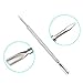 Mikobox Premium 4 Piece Double Ended Stainless Steel Manicure Cuticle Pusher Remover Kit MB-03