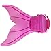 YiZYiF Kids Girls Boys Mermaid Swimming Monofin Flippers Swim Fin (Pink)