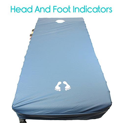 Alternating Pressure Mattress 8" by Vive Low Air Loss Medical Mattress Replacement for