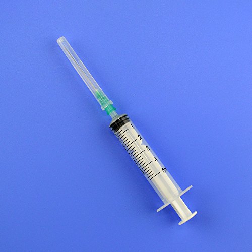 2 20Pack+5ml+Syringes+1+5inch+Needles+Disposable