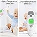 QQcute Forehead and Ear Thermometer for Fever, Infrared Digital Medical Basal Thermometer with Accurate and Fast Reading for Baby, Kids, Child and Adults