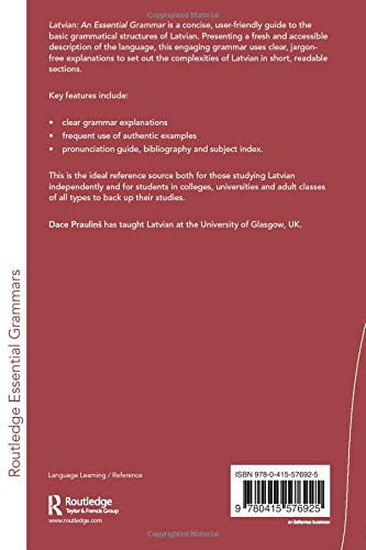 Latvian An Essential Grammar Routledge Essential Grammars Amazon Co Uk Praulins Dace 9780415576925 Books Latvian An Essential Grammar Routledge Essential Grammars Amazon Co Uk Praulins Dace 9780415576925 Books