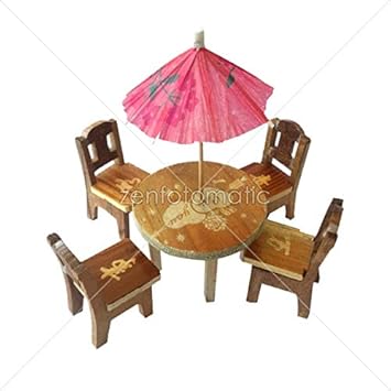 ORIONS Doll House Wooden Made Miniature Dining Table for Kids (3 Years)