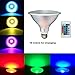 PAR38 LED Light Bulb ,20W LED Flood Light Outdoor/ Indoor,Dimmable RGB Color Changing Spotlight with Remote Control, Waterproof Spotlights for Living Room Garden Christmas Party Decoration