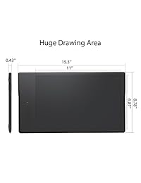 Huion inspiroy q11 K Wireless Digital Pen Tablet gráfica de dibujo pintura Tablet con soporte 8192 niveles de presión 8 llaves Express y verticalmente Pen Holder
