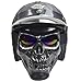 JFFCESTORE Motorbike Motorcycle Off-Road Riding Skull Full Mask with Goggles Glasses for Tactical Helmet M88,MICH Motorcycle Open Face Helmet(Black Silver)