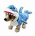 Mogoko Funny Dog Cat Shark Costumes, Pet Halloween Christmas Cosplay Dress, Large Pet Shark Costume, Animal Fleece Hoodie Warm Outfits Clothes (XXXL Size)