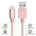 Lightning Cable, KOOWIEN 3PCS 3FT 6FT 10FT 8pin Nylon Braided Extra Long Charging Cable USB Cord Charger for Apple iPhone 6s, 6s+, 6+, 6,iPhone 7, 7plus, iPad Mini,Air,Pro,iPad5,iPod (Rose Gold)