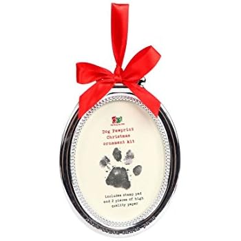 Amazon.com: Santa's Lucky Dog Memory Paw Print Ornament Kit: Home & Kitchen