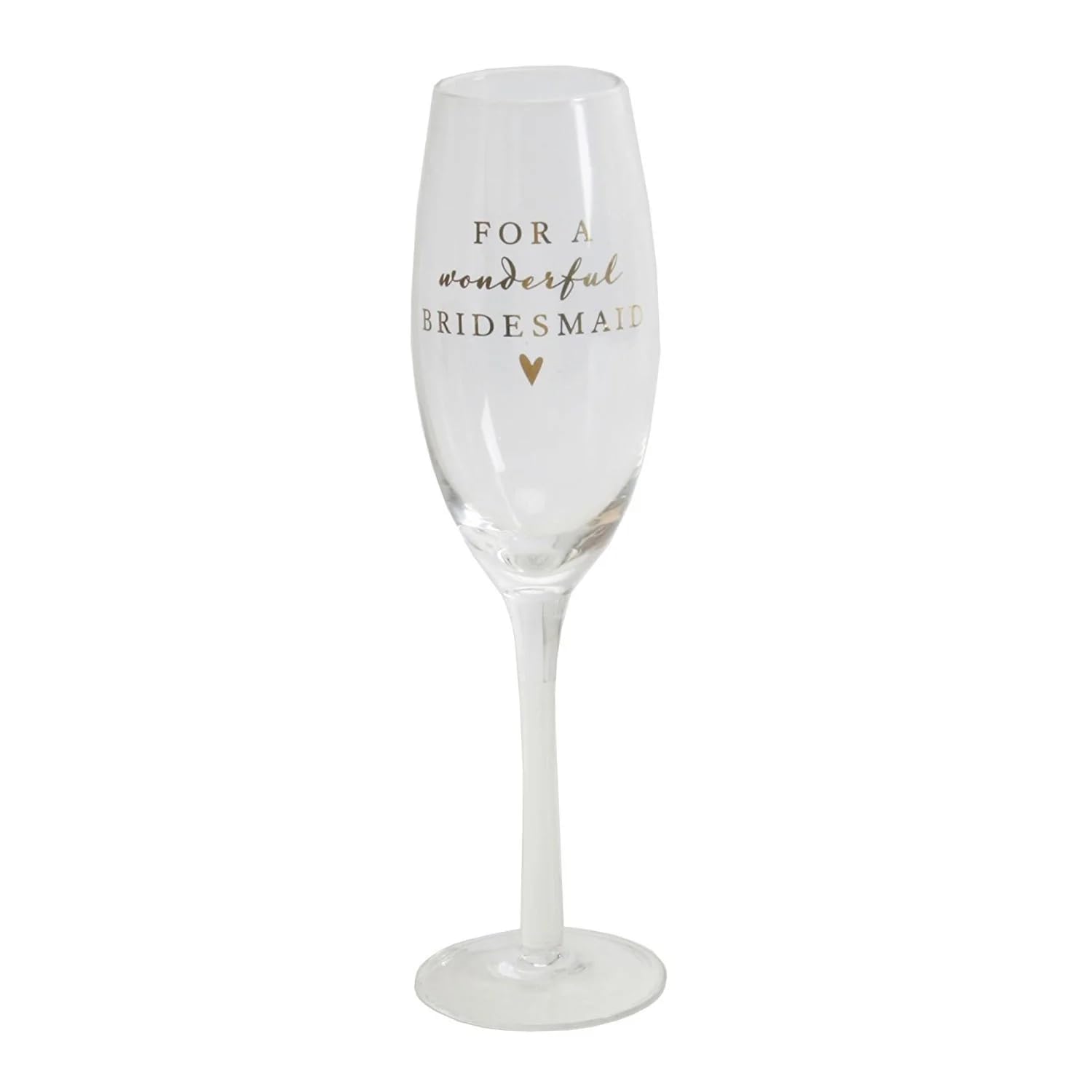 Champagne Flute Glass For A Wonderful Bridesmaid Gift Boxed Amore by Juliana