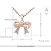 joyliveCY Women Charm Lady Jewelry Pendant Rose Gold Beautiful Bow Chain Necklace