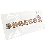 Metal License Plate Shoebox Rusty Vintage Metal