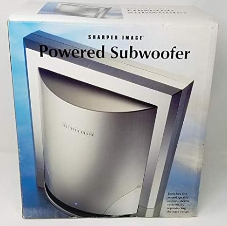 sharper image powered subwoofer