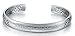 Polished Silver Hollow-out All Things Are Possible Stainless Steel Cuff Bangle Bracelet