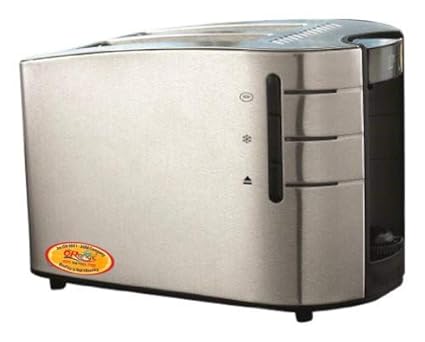Orange 2-Slice Atlantic Pop UP Toaster 13973 - Brushed Stainless Steel