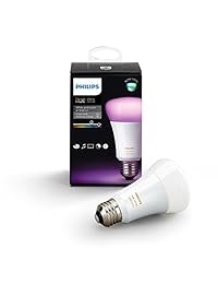 Philips Hue blanco y color Ambiance A19 equivalente a 60 W foco de intensidad regulable LED Smart (3ª generación, compatible con Alexa, Apple HomeKit, auxiliar y )