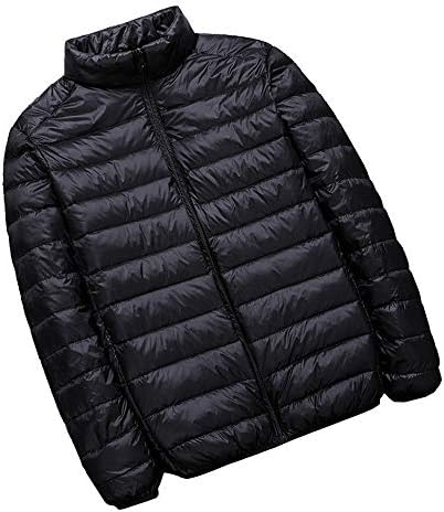 Super frist Men's Winter Lightweight Packable Down Jacket Long Sleeve Outwear Puffer Coats