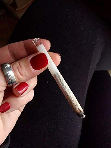 SKDK Reusable Glass Rolling Tips Cigarette Filter for DIY Cigarettes Easy Clean Color Random(5pcs Tips)