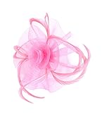 Womens Fascinator Hat with Headband Pink
