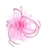Womens Fascinator Hat with Headband Pink