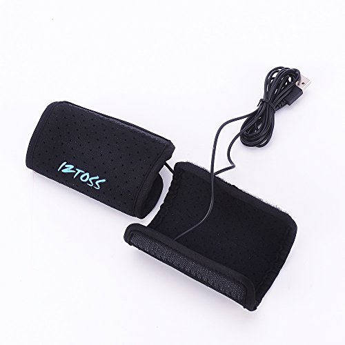 Iztoss New 2019 Winter Car Steering Wheel Motorcycle USB Heated Grips Handlebar Warmer Sleeves Connect to USB Power Adapter Socket - Thumbnail 2