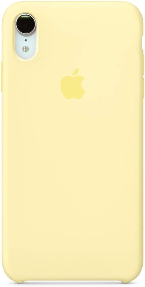 Compatible for iPhone XR Case, Liquid Silicone Case Soft Microfiber Cloth Lining Cushion Compatible with iPhone XR (6.1") (Mellow Yellow)
