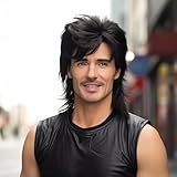 Leuik Mullet wig|Adult Funny Wigs for Men|Pop Rock