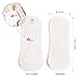 Hesta FDA Registered Organic Reusable/Washable Cloth Pantyliners 3pads with Waterproof Wet Bag PMS Relief (New White)