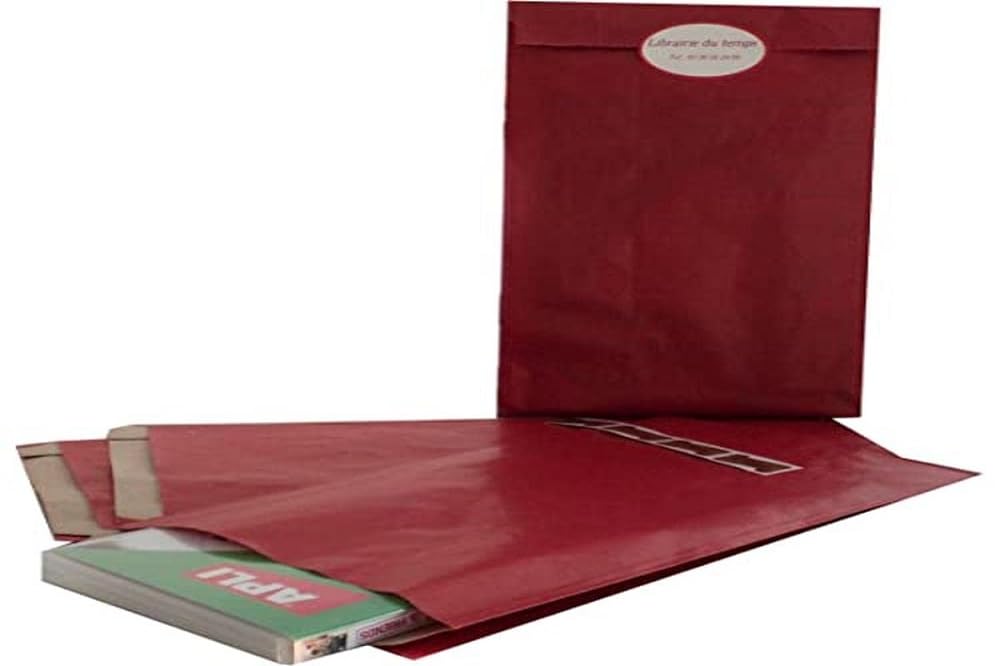 agipa 101652 Kraft Paper Gift Envelopes Medium Red