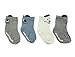 Petescilla Baby Boy Animal Fun Socks Non-Skid 4-pack