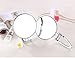 Adeeing Tabletop Hand Held Makeup Vanity Mirror Portable Travel Wall-Mounted Hanging Beauty Accessories, Double Sided Swivel,Ellipse Stand
