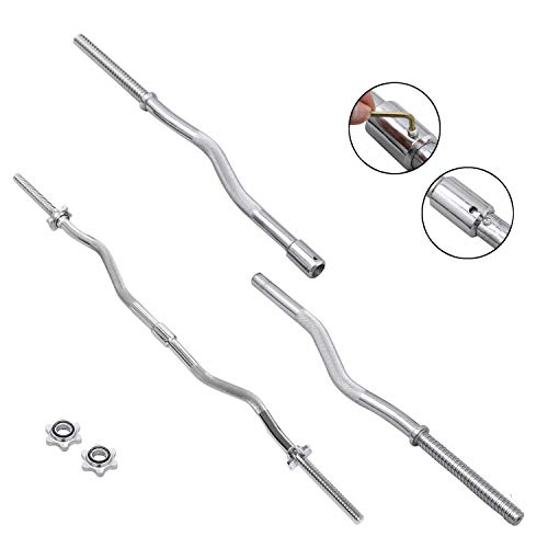 Yaheetech 55lb Olympic Barbell Dumbbell Weight Set Gym Lifting Exercise Workout Olympic Bar Curl