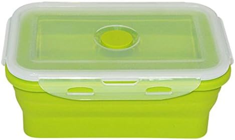 Kaxima Silicone, folding lunch boxes, crisper, refrigerator sealed boxes, microwave lunch boxes, food storage boxes, 22x14x7.8cm