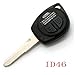 Keyecu Uncut Remote Key Fob 2 Button for SUZUKI SX4 with ID46 Chip 315MHZ