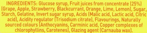 ROWNTREES FRUIT GUMS 120G (PACK OF 6)