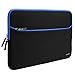 Macbook 15.6 inch Sleeve Case Evecase Ultra-Slim Neoprene Padded Sleeve Pouch Bag w/ Accessory Pocket for Tablet Laptop Notebook Ultrabook Chromebook Apple Macbook Pro PC Computer 14inch