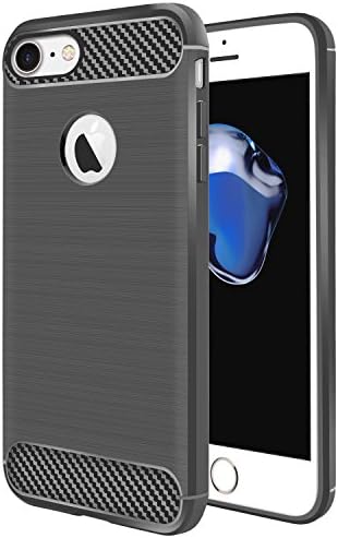 iPhone 7 Case, Coocolor Stylish Silicone Slim Protective Heavy Duty Protection Shock Absorbing TPU Corner Cushion Design for Apple iPhone 7-Gray