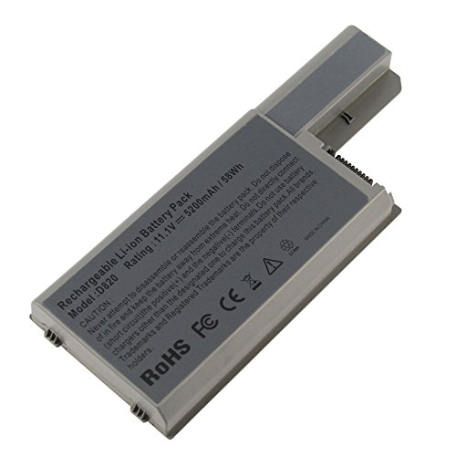 Futurebatt 6Cell 5200mAh Notebook Battery for Dell Latitude D820 D830 D531 Precision M65 M4300 Laptop